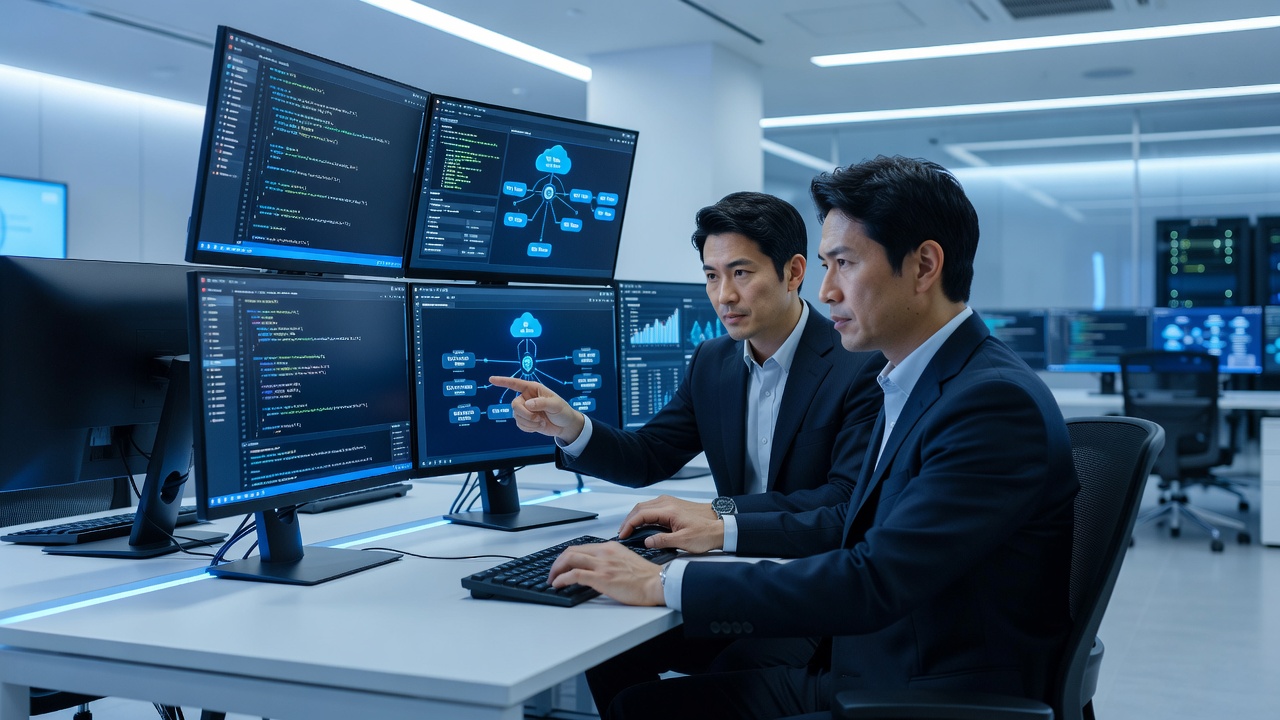 クラウド設定作業の様子