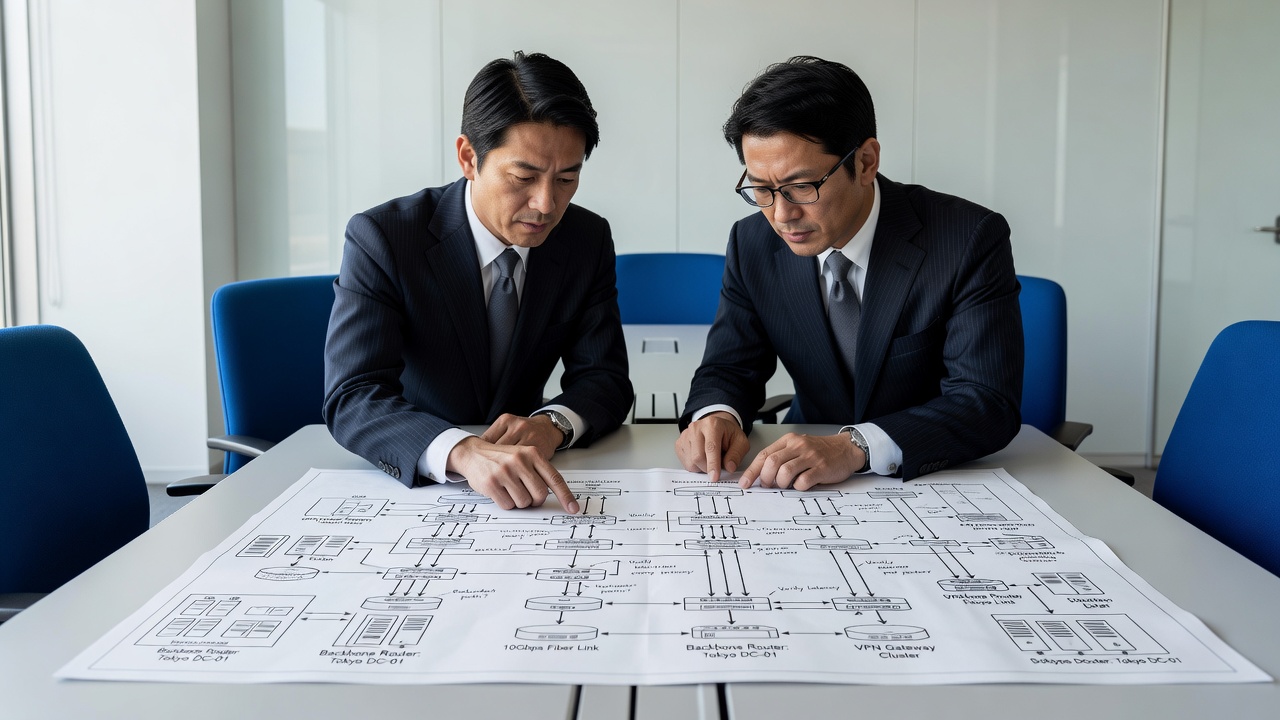 ネットワーク設計レビューの様子