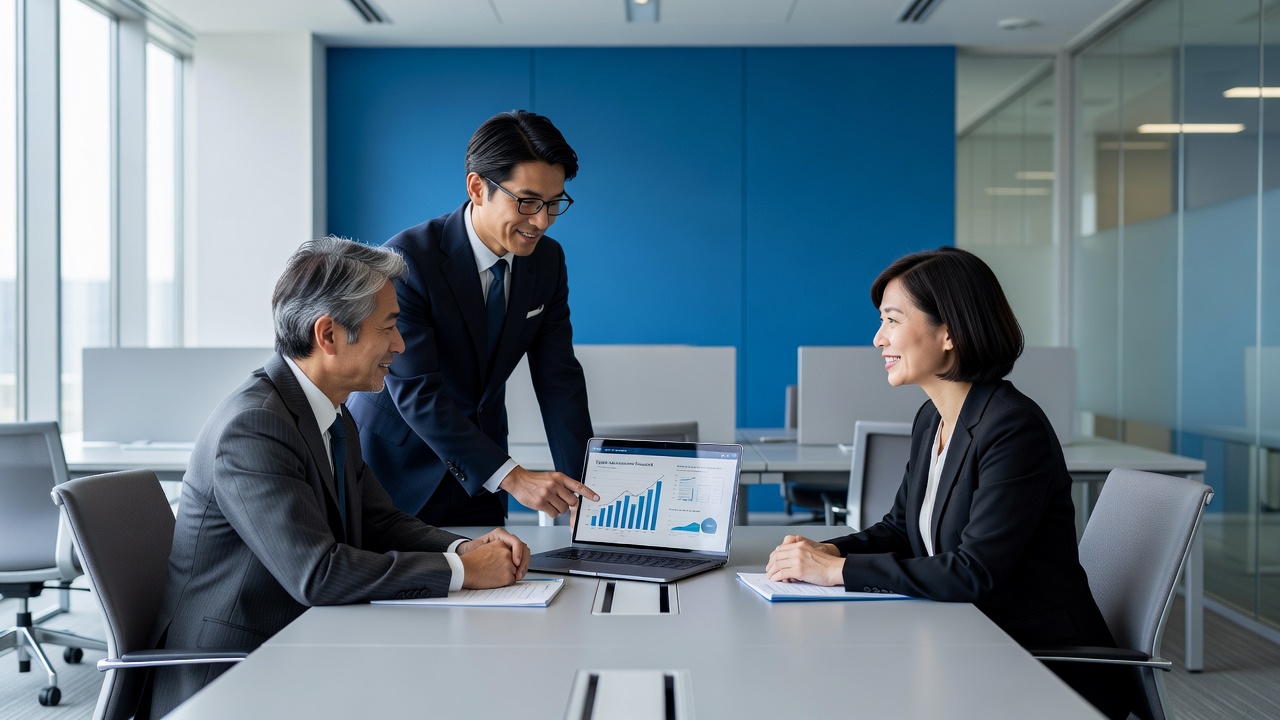 小売業A社のクラウド移行プロジェクトのミーティング